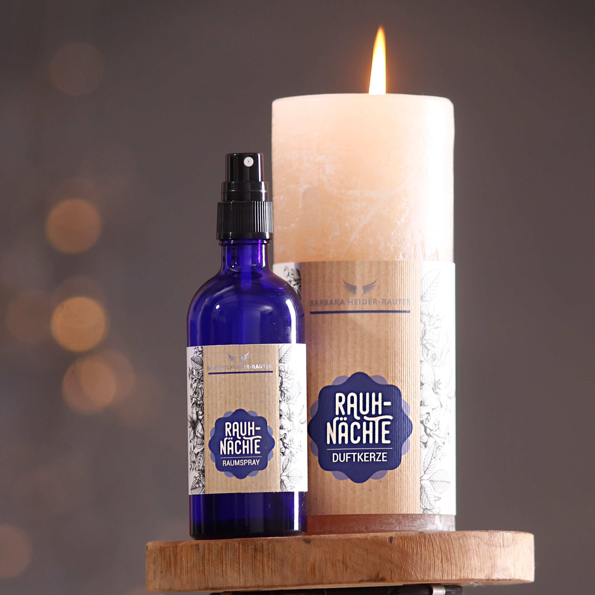Rauhnächte-Set: Energiespray & Seelenblütenkerze