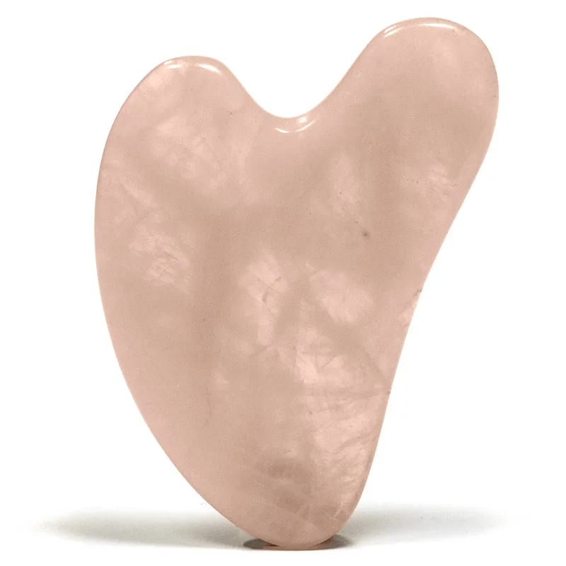 Gua sha Massagestein Rosenquarz