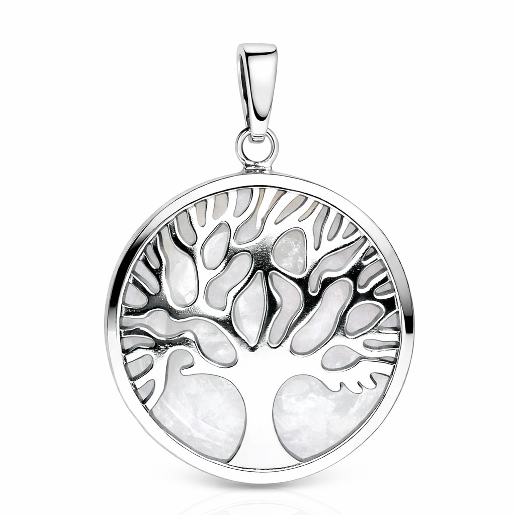 Anhänger "Baum des Lebens" mit Bergkristall