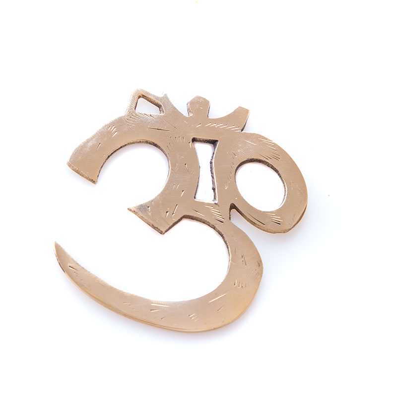 OM-Wandsymbol aus Messing, klein