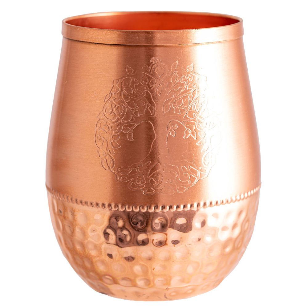 Kupfertrinkbecher mit Yggdrasil