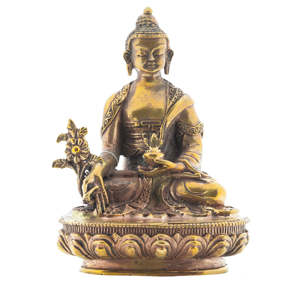 Medizin Buddha, 10 cm Kupfer