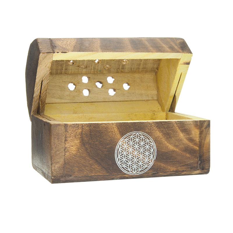 Räucherkistchen für Kegel "Blume des Lebens"