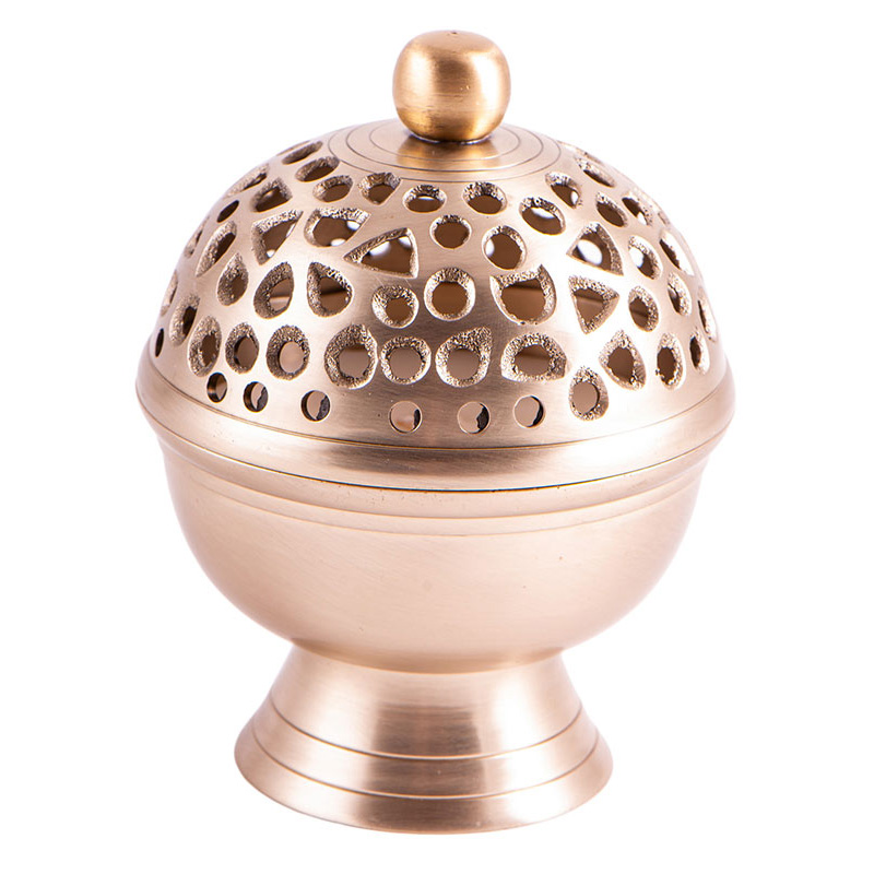 Luna - Sojawachskerze in Messinggefäß