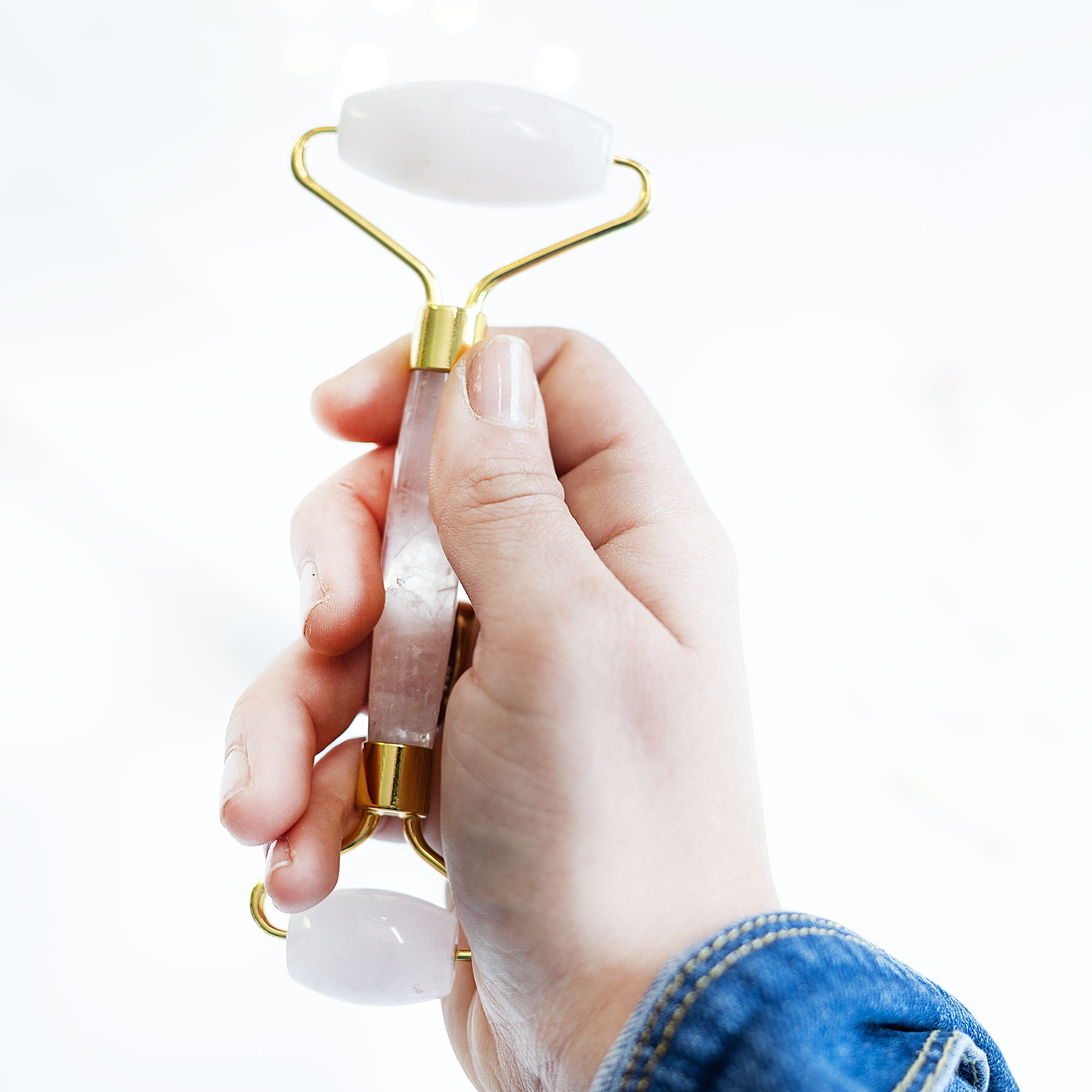 Massage Roller Rosenquarz