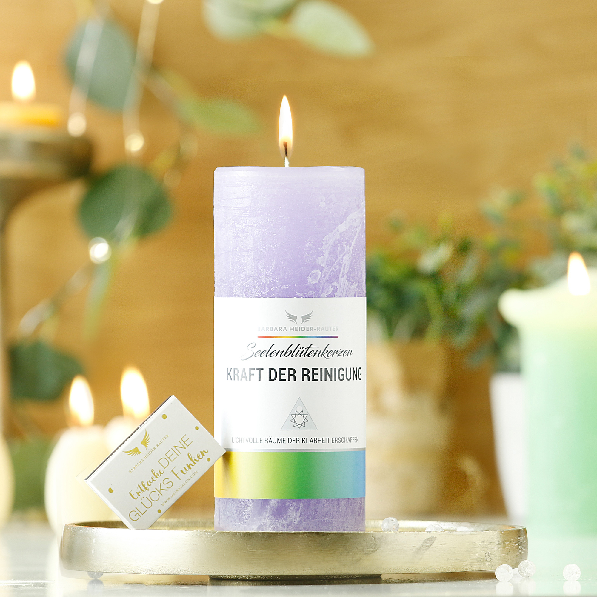 Seelenblütenkerze Kraft der Reinigung: Für ein energetisch reines Zuhause