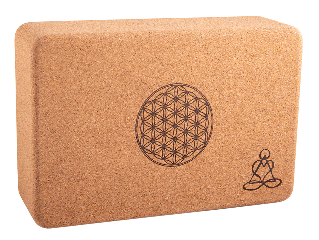 Yogablock mit der Blume des Lebens
