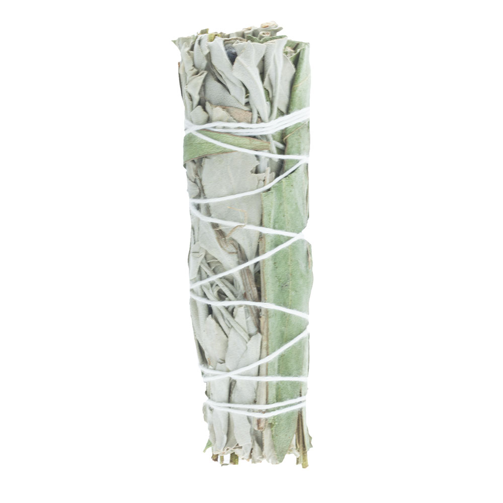 Weißer Salbei & Eukalyptus Smudge 12 cm