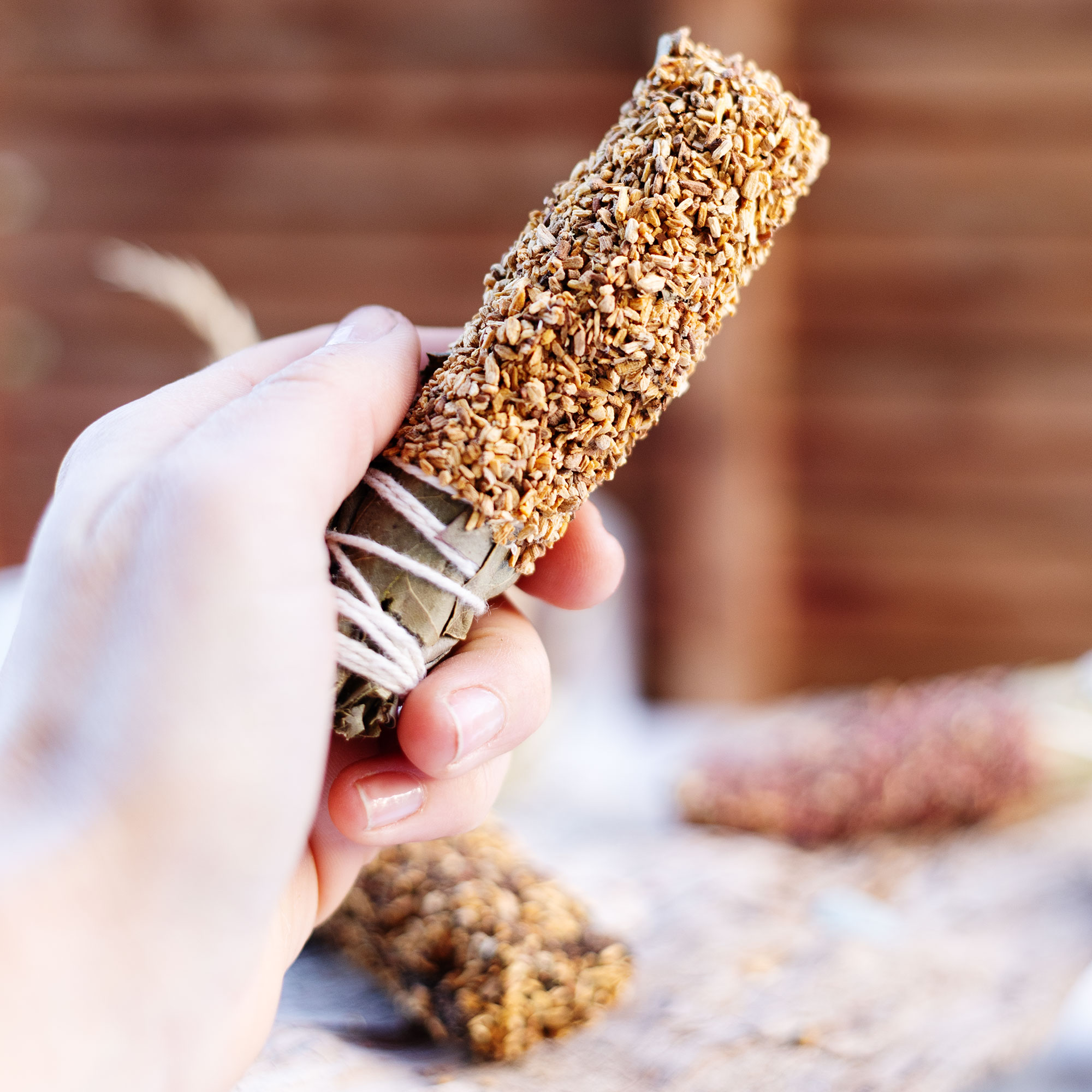 Drei weißer Salbei Räucherbündel im Set