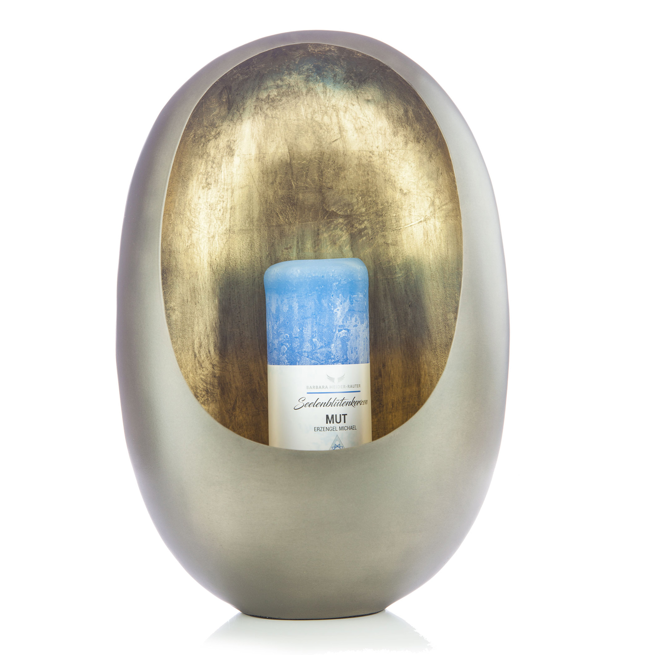 Kerzenhalter Geode des Lichts, Seelenblütenkerze
