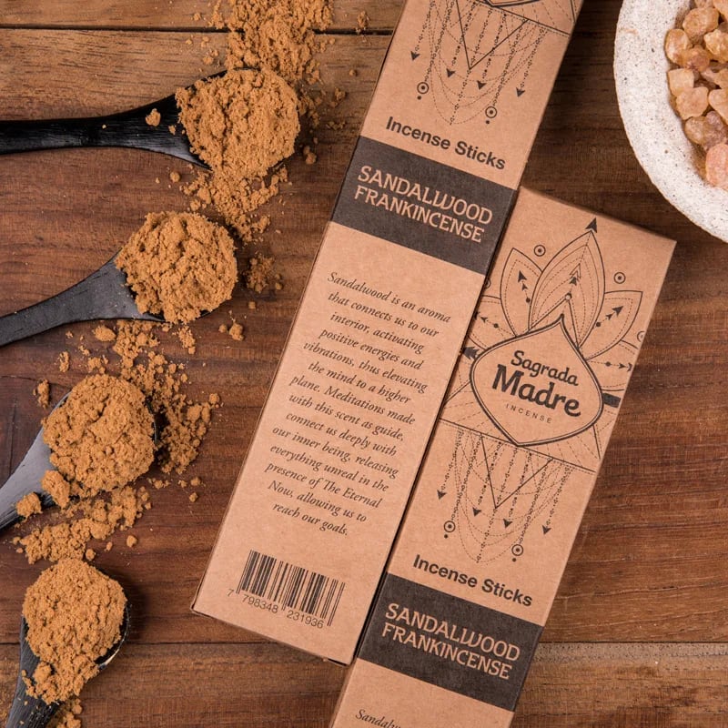 Sagrada Madre Natural Räucherwerk Sandelholz und Weihrauch