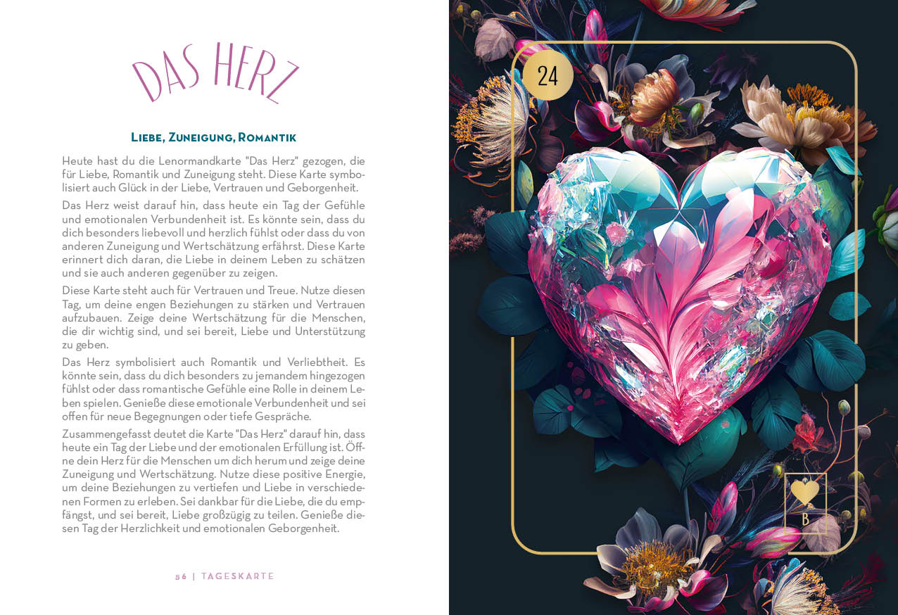 Detailkarte Lenormand-Kartenset: Floralis