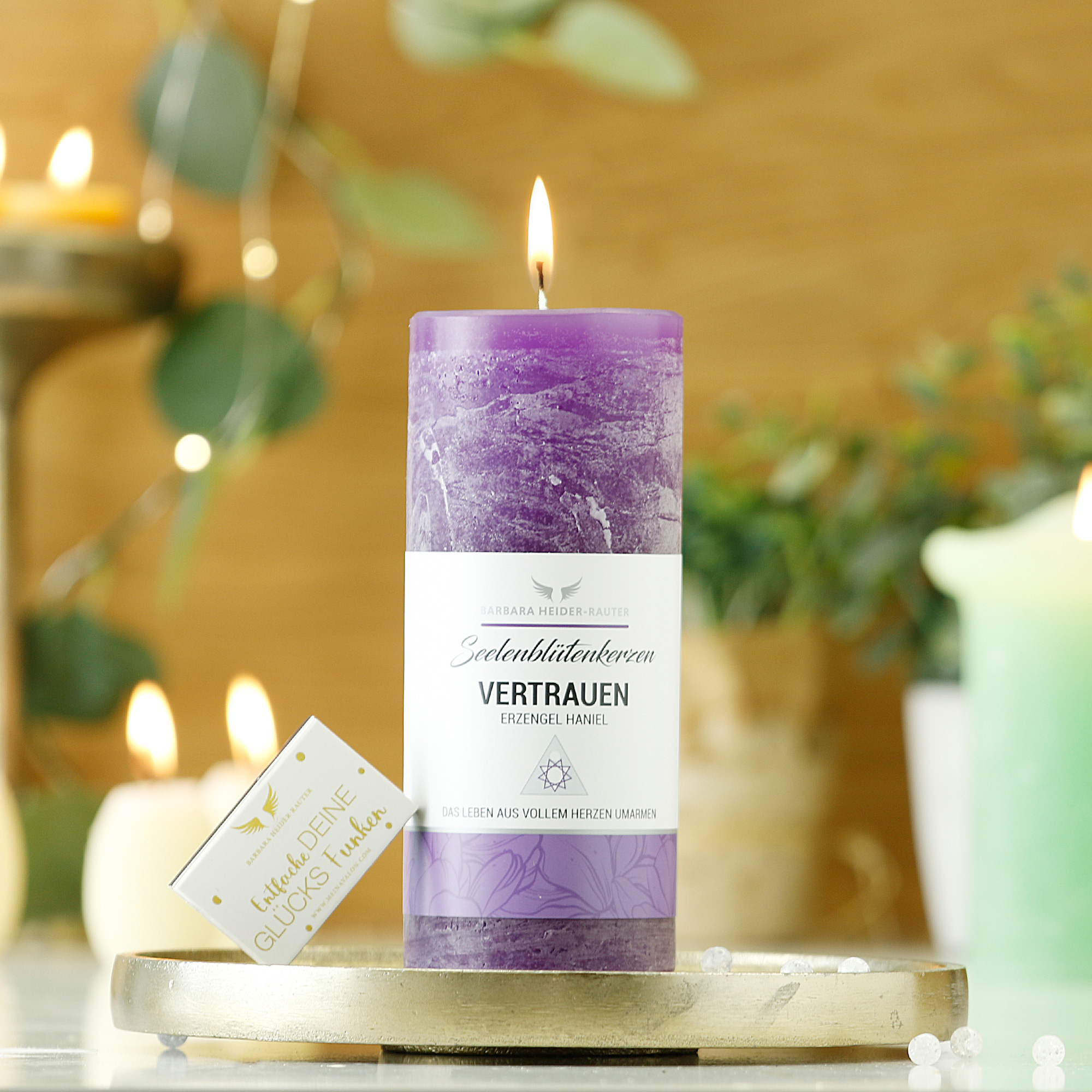 Seelenblütenkerze Vertrauen: Für mehr innere Ruhe, Spiritualität und Verbundenheit
