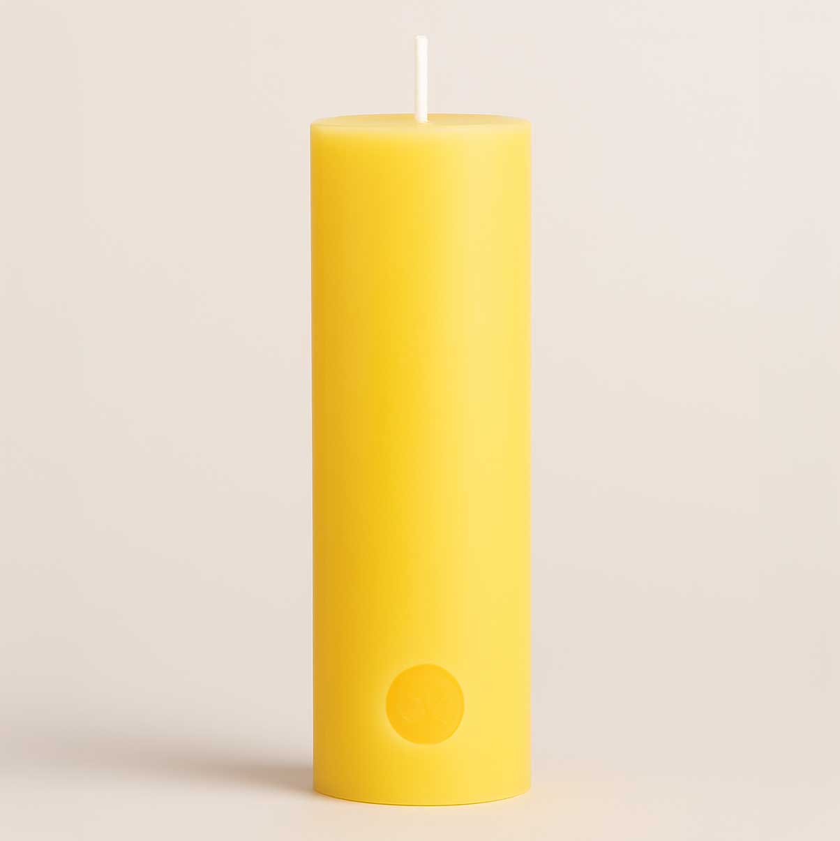 Bienenwachskerze Stumpen, Teller flach