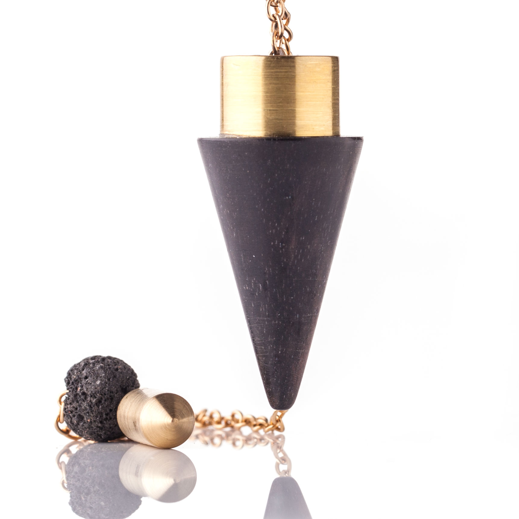 Ebenholz-Vulkanstein-Pendel - Das Pendel der Perfektion