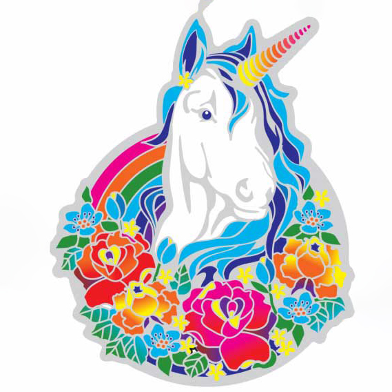 Fensterbild Magisches Einhorn