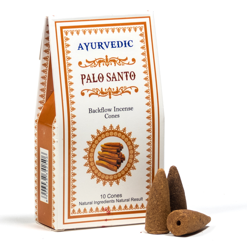 Ayurvedische Rückfluss-Räucherkegel "Palo Santo"