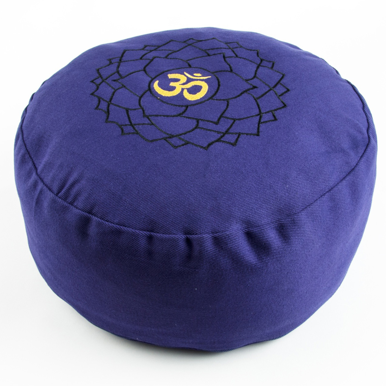 Kronenchakra Meditationskissen mit Buchweizen gefüllt 36 x 15 cm