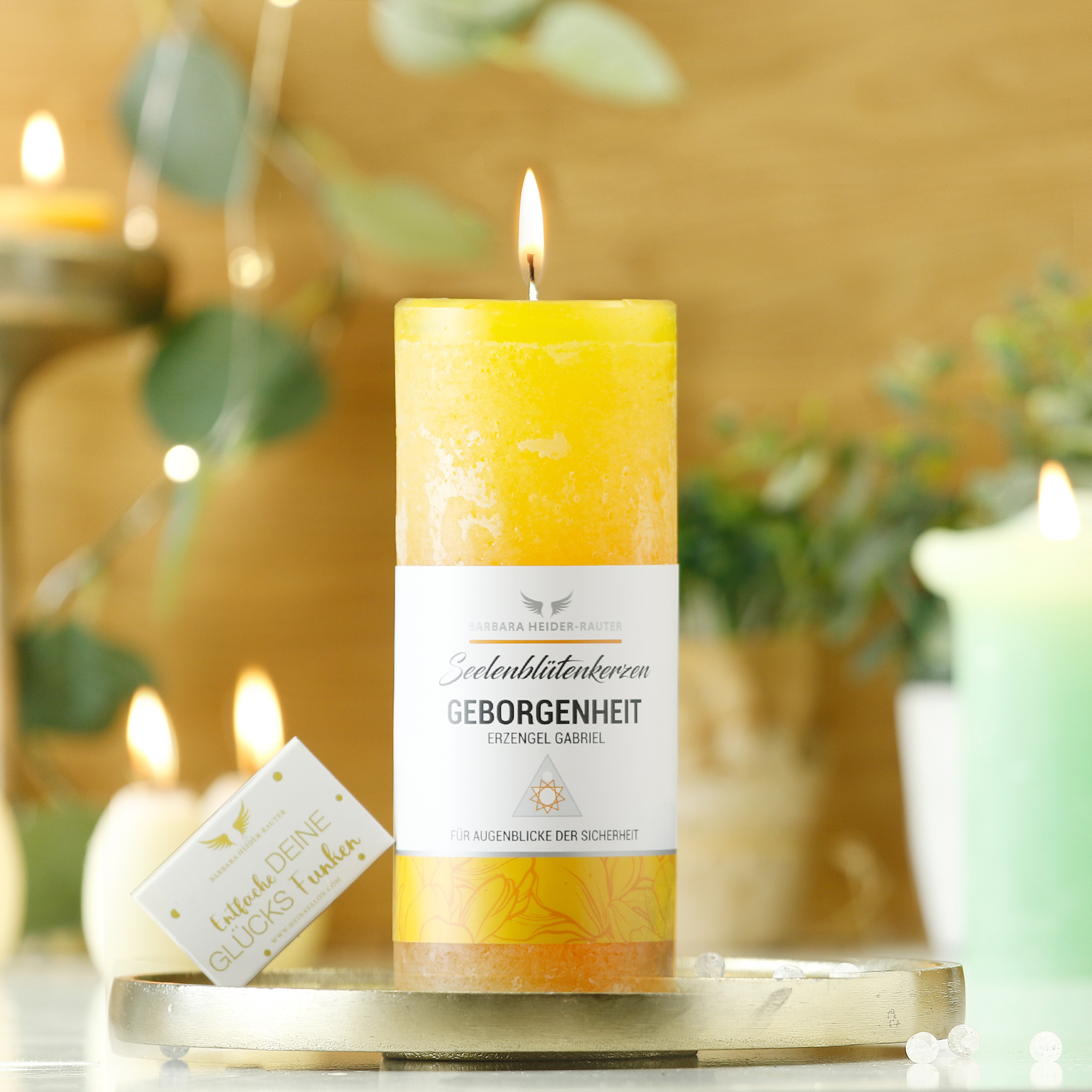 Seelenblütenkerze Geborgenheit: Für mehr Selbstwert, Selbstbewusstsein und Fülle