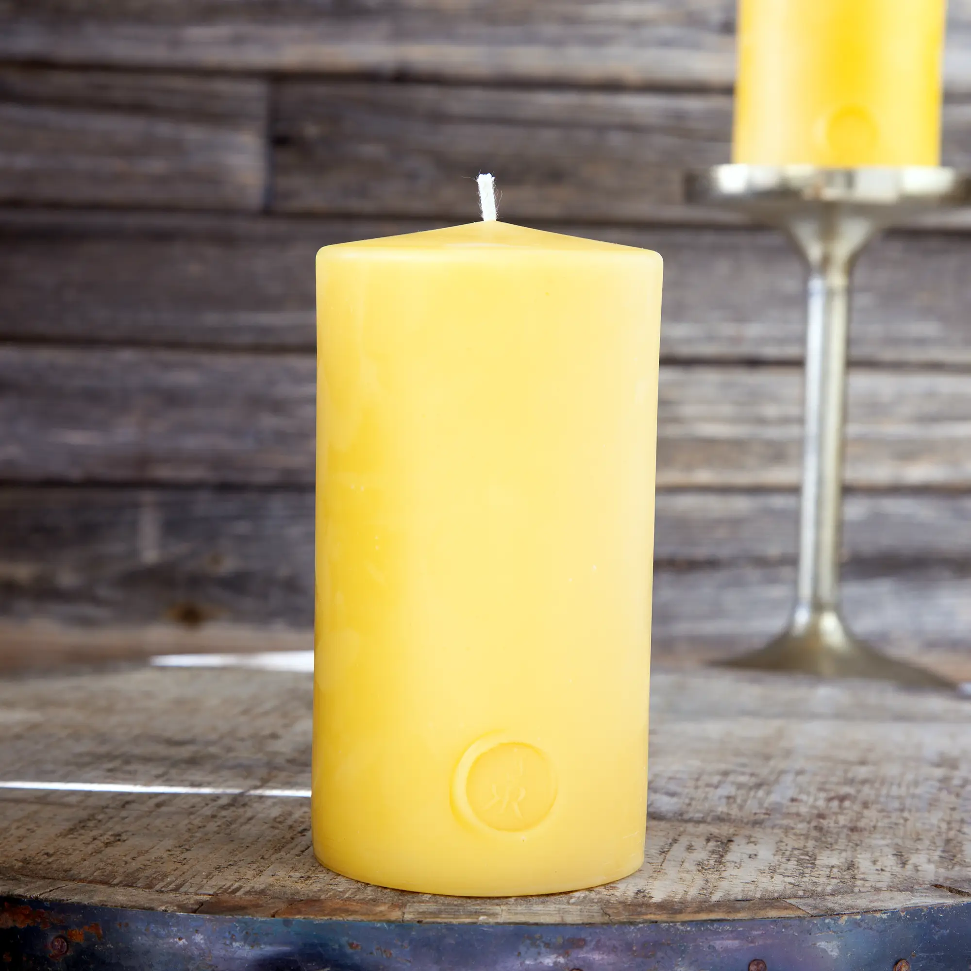 Bienenwachskerze Stumpenform, groß