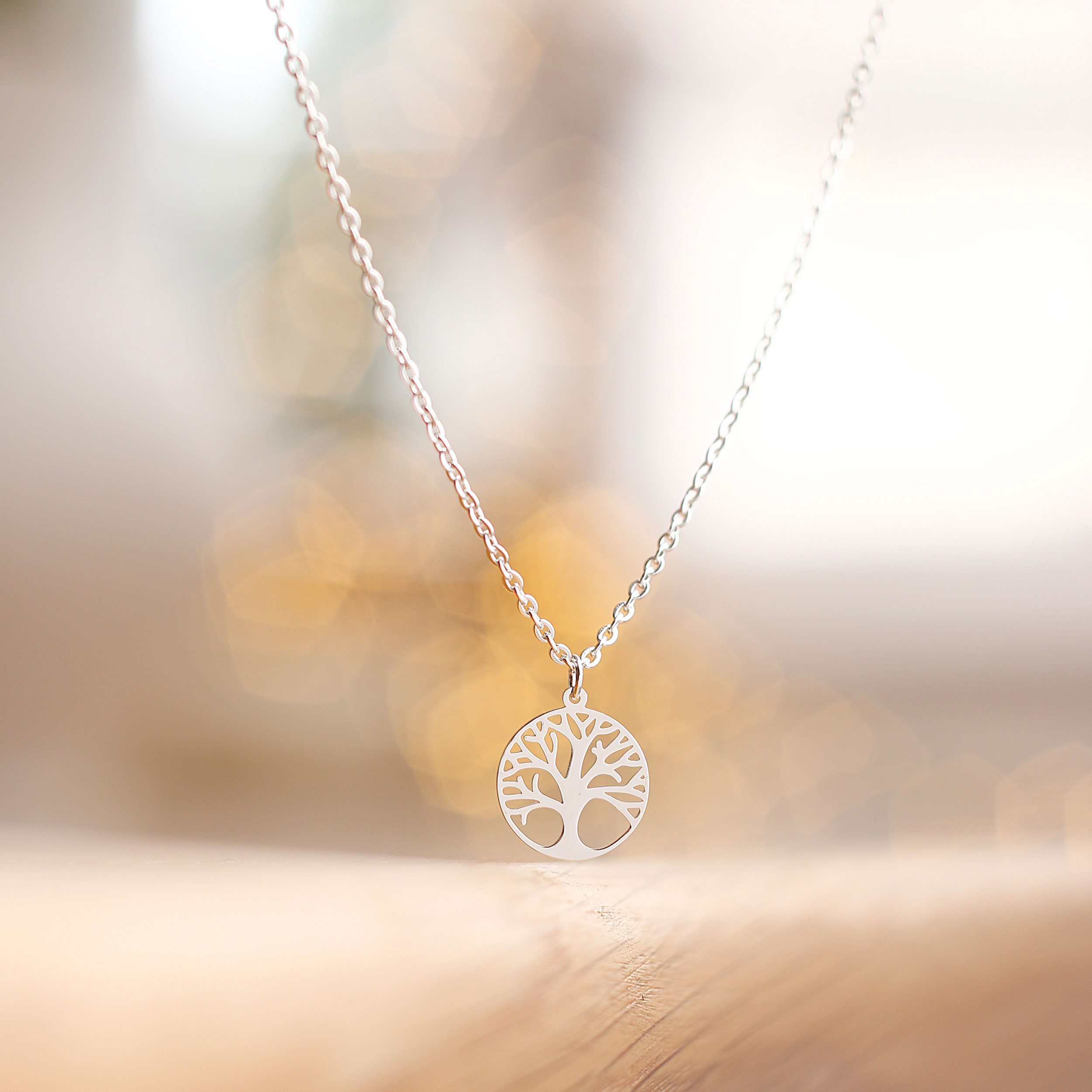 Halskette Baum des Lebens - versilbert