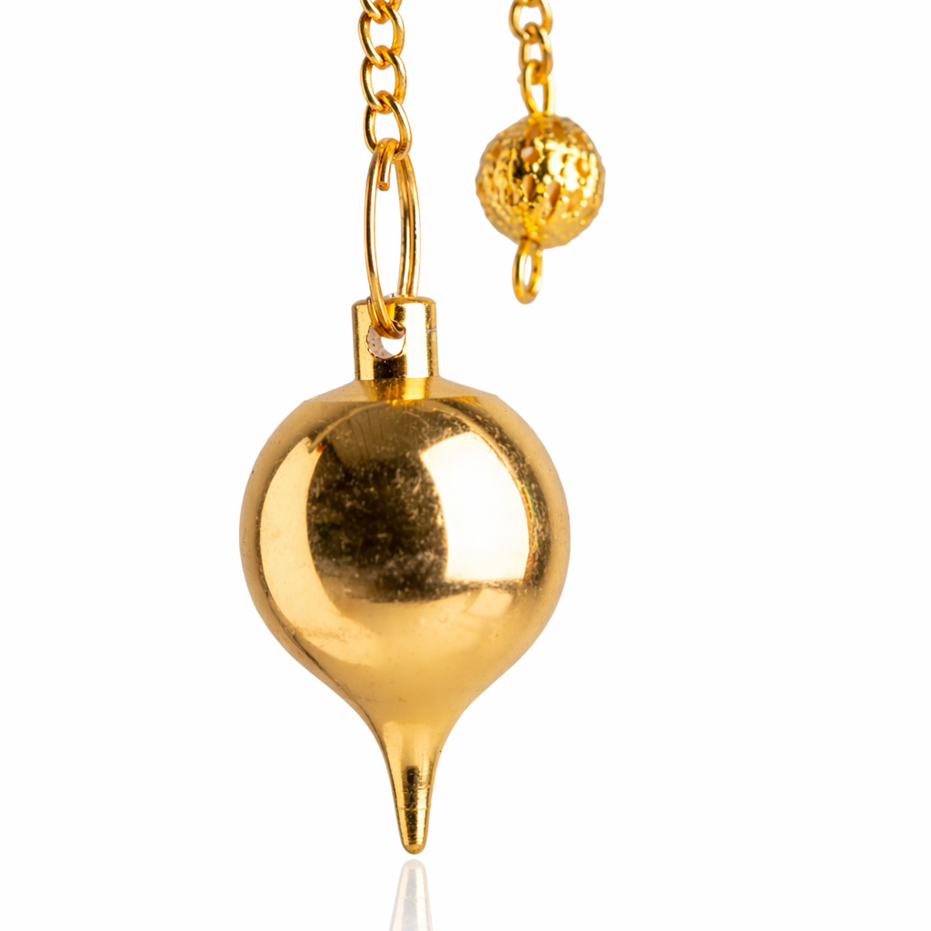 Kugelpendel, vergoldet
