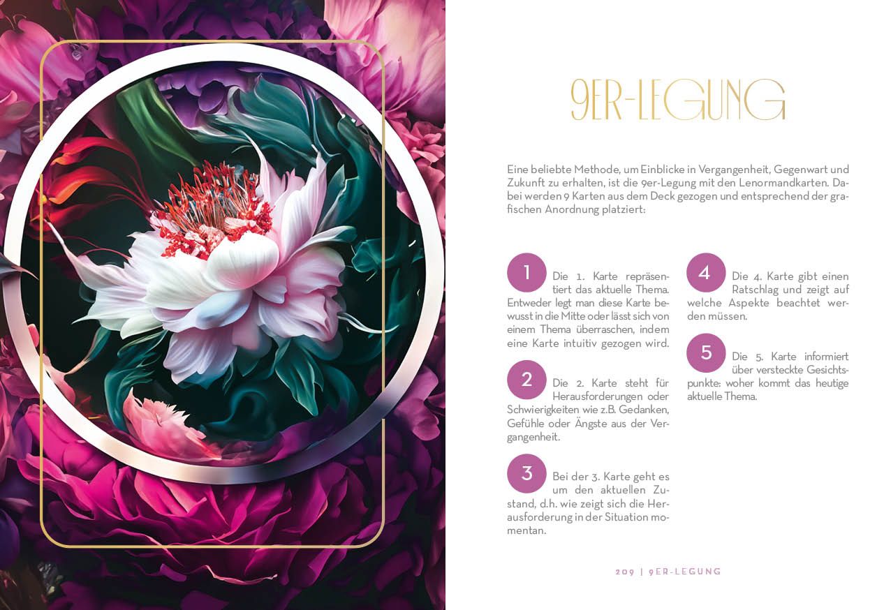 Detailkarte Lenormand-Kartenset: Floralis