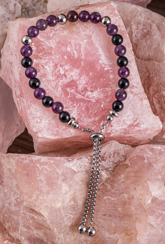 Negative Ionen & Amethyst Armband